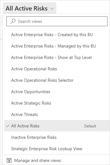 PF RISK Risk Register Select View.png